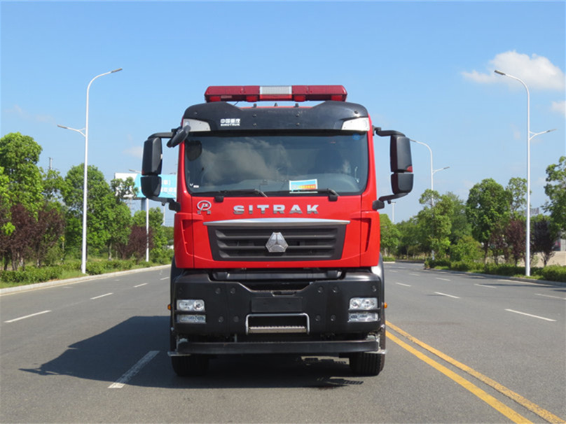豪沃后雙橋泡沫消防車(chē)(12.8噸）圖片